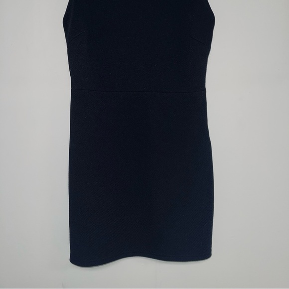 Forever 21 Mini Dress Women’s Size Small Black Lace Up Back Bodycon Lined - Picture 4 of 8